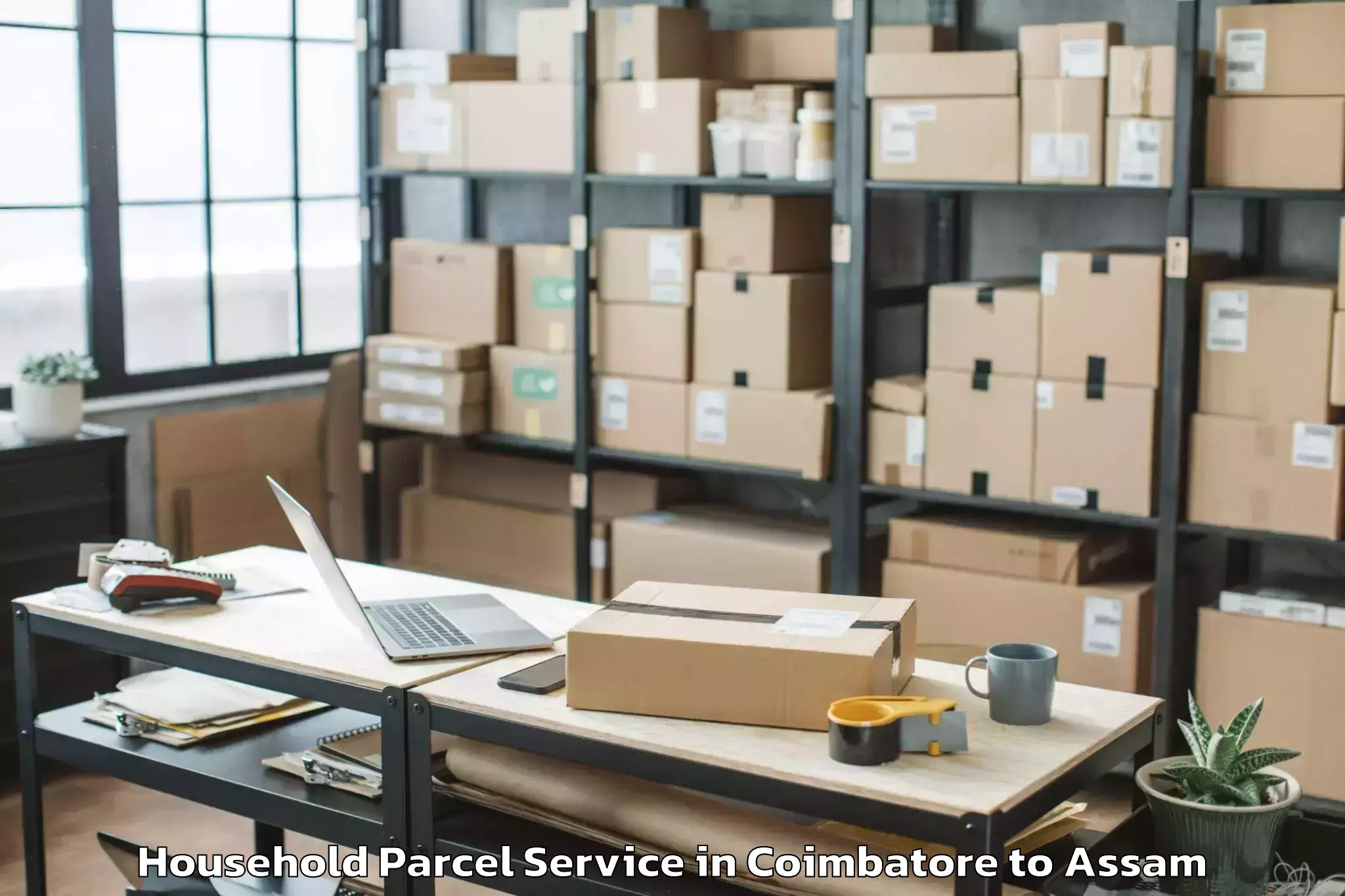 Book Coimbatore to Mirza Kamrup Household Parcel Online